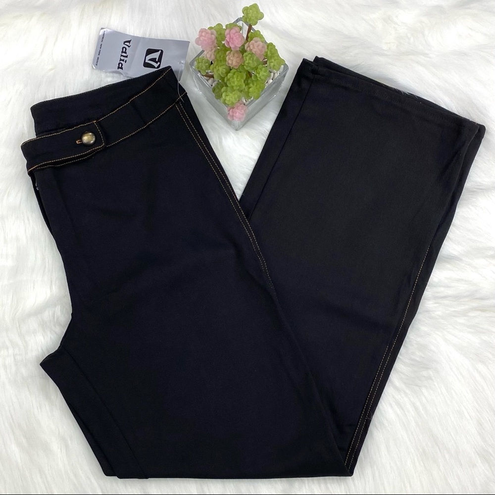Valia Black Heavy Stitch Pants
Size 7